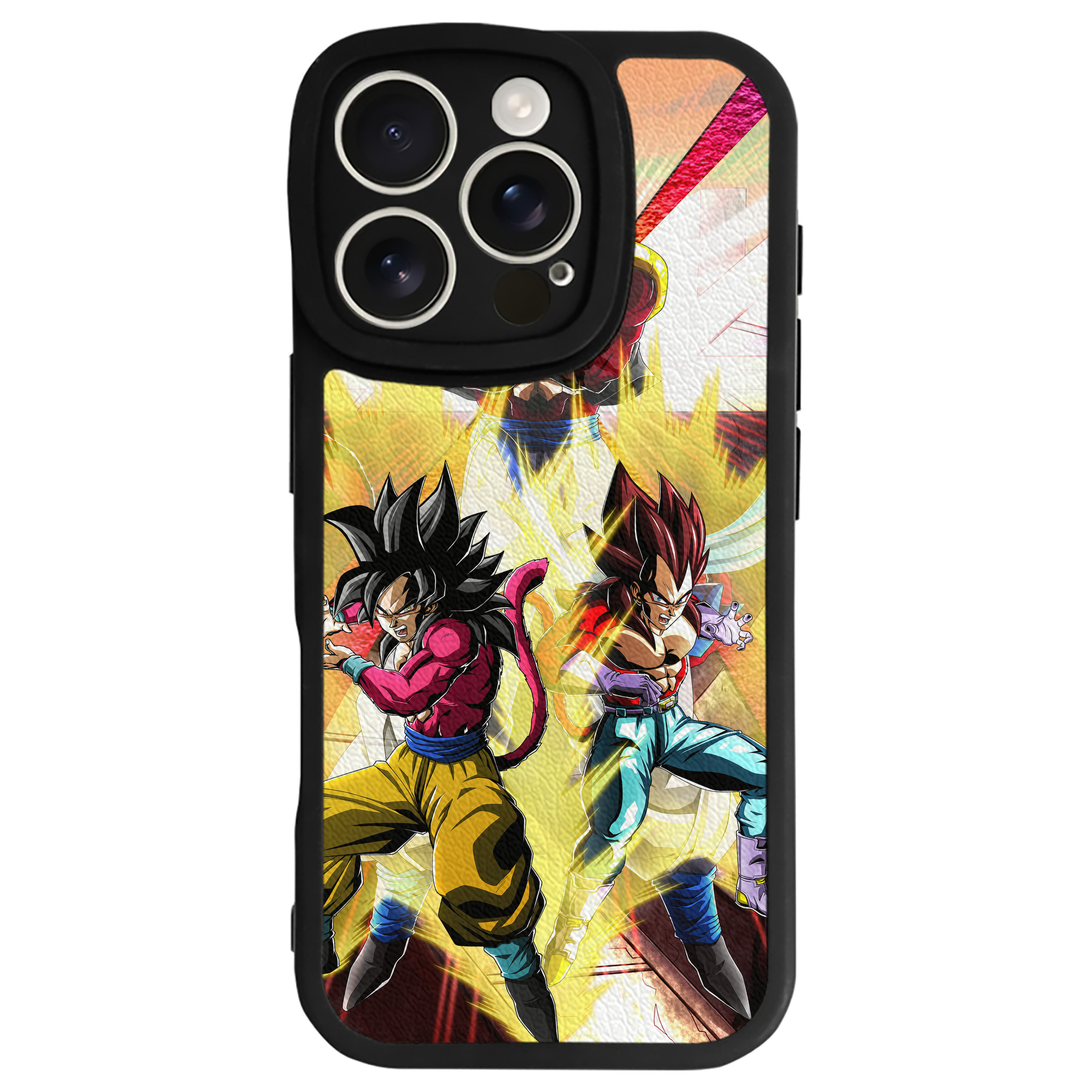 （画像用） ドラゴンボール DRAGON BALL 【iPhone 16シリーズ対応】シリコンスマホケース（レザー調） 材質：シリコン